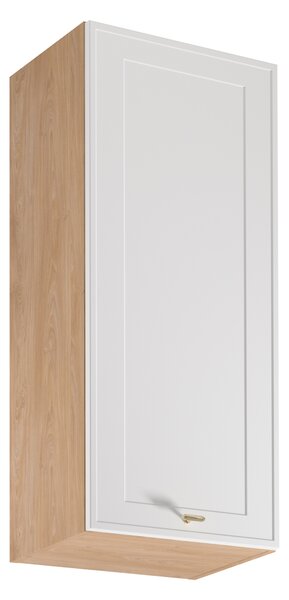 Vysoká horní kuchyňská skříňka SALERNO - šířka 45 cm, dub / bílá