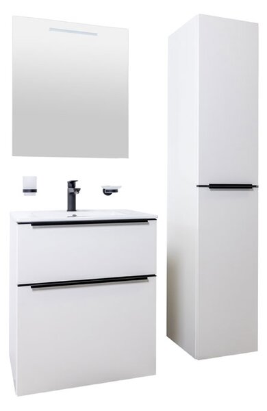 Mereo Mereo, Mailo, koupelnová skříňka 81 cm, bílá, dub, antracit, CN541SB