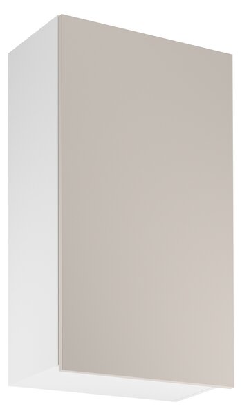 Vysoká horní kuchyňská skříňka SALERNO - šířka 60 cm, bílá / béžová