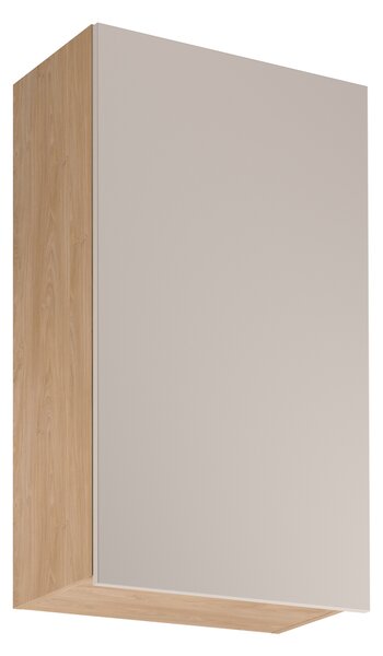 Vysoká horní kuchyňská skříňka SALERNO - šířka 60 cm, dub / béžová