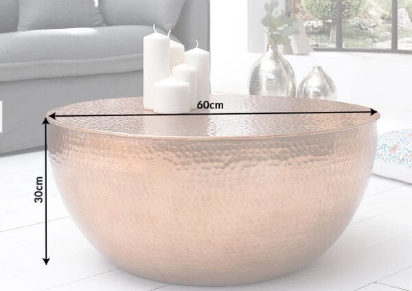 Konferenční stolek HAMMES 60 cm – měděná
