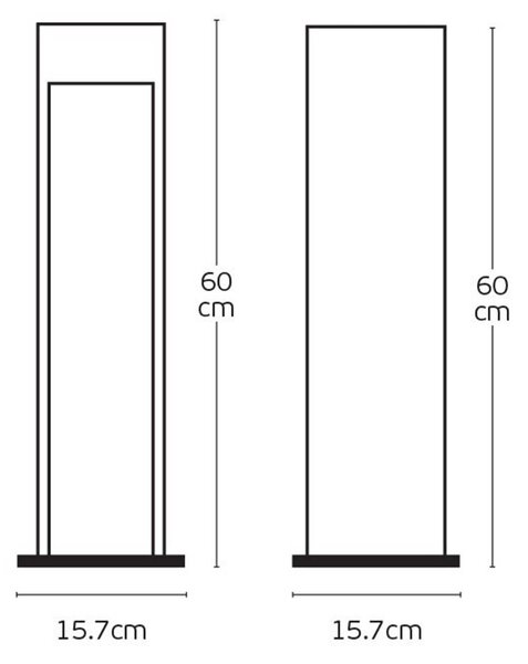 VK Light Natu II LED venkovní sloupkové svítidlo IP65 600 mm
