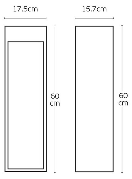 VK Light Natu III LED venkovní sloupkové svítidlo IP65 300 mm