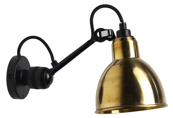 DCW éditions Lampe Gras N°304 E14 nástěnné svítidlo ČernáChromováOvál