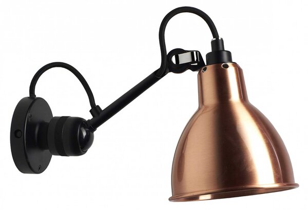 DCW éditions Lampe Gras N°304 E14 nástěnné svítidlo ČernáChromováOvál