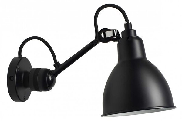 DCW éditions Lampe Gras N°304 E14 nástěnné svítidlo ČernáChromováOvál