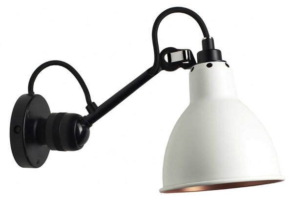 DCW éditions Lampe Gras N°304 E14 nástěnné svítidlo ČernáBílá MěďOvál