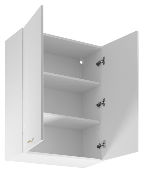 Vysoká horní kuchyňská skříňka SALERNO - šířka 80 cm, bílá