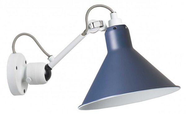 DCW éditions Lampe Gras N°304 E14 nástěnné svítidlo BíláModráKužel