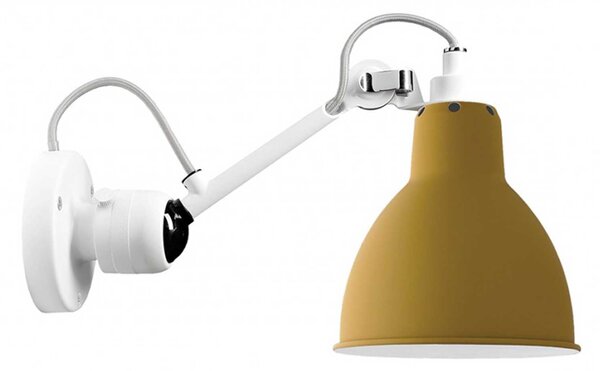 DCW éditions Lampe Gras N°304 E14 nástěnné svítidlo BíláŽlutáOvál