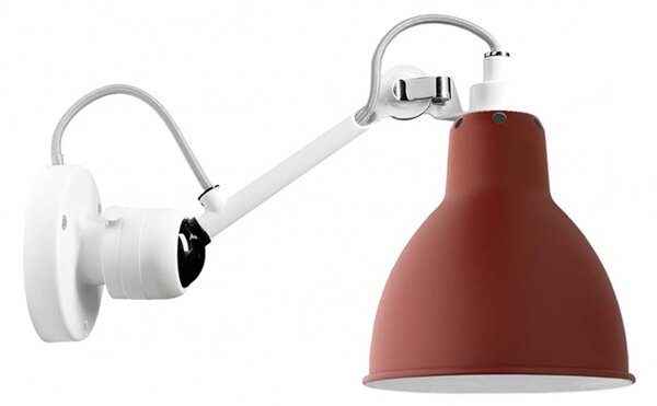 DCW éditions Lampe Gras N°304 E14 nástěnné svítidlo BíláČervenáOvál
