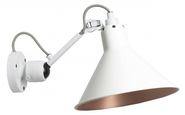 DCW éditions Lampe Gras N°304 E14 nástěnné svítidlo BíláBílá MěďKužel