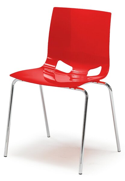 AJ Produkty Plastová židle PHOENIX, červená