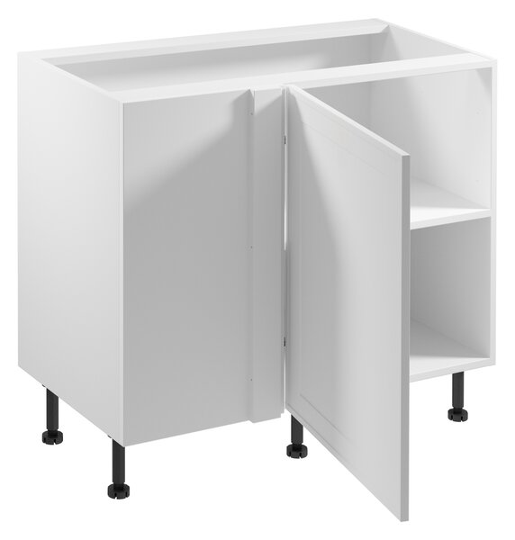 Prodloužená rohová skříňka SALERNO - šířka 100 cm, bílá