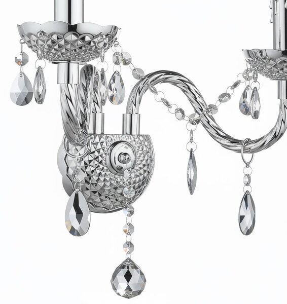 Toolight Rea, Nástěnné svítidlo EBT019-2W Chrome, OSW-01237