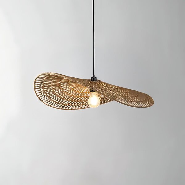 Toolight Toolight, závěsné stropní svítidlo 50cm, 1xE27, APP1739-1CP, hnědá-černá, OSW-06062