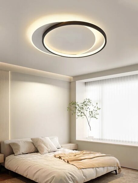 Toolight Stropní LED osvětlení Modern D57 LHJ076-C 40 cm černé