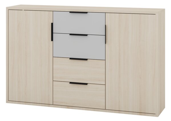 Szynaka Komoda Ryga 05 145 cm dub Riva/šedá