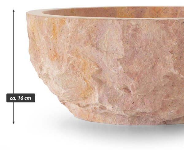 Umyvadlo z přírodního kamene Savona, Ø 35 - 40 cm