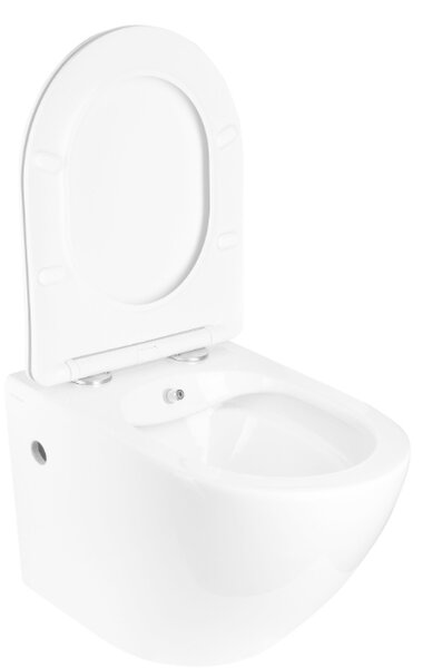 Hydroland Závěsná WC mísa s funkcí bidetu a SoftClose sedátkem Karat, bílá