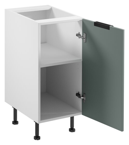 Dolní jednodveřová skříňka SALERNO - šířka 40 cm, bílá / zelená