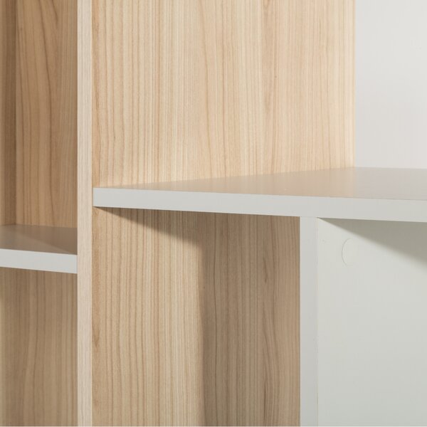 Szynaka Regál Ryga 07 120 cm dub Riva/šedý
