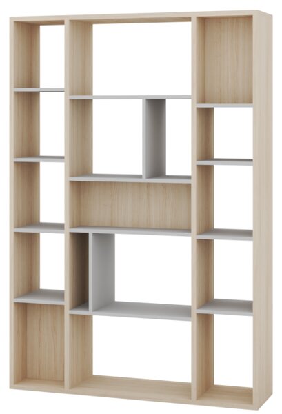 Szynaka Regál Ryga 07 120 cm dub Riva/šedý