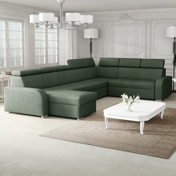 Sedací souprava OSLO U | 170x380x250 | rozkládací + 3x úložný prostor | VÝBĚR TKANIN