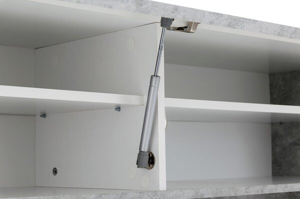Szynaka Obývací stěna Window 225 cm bílá/beton
