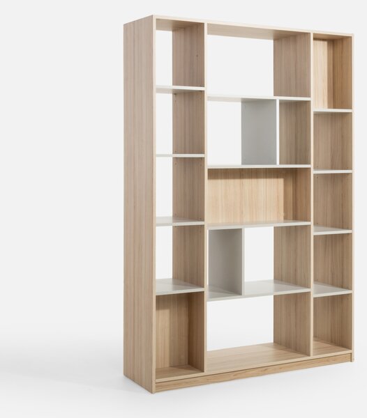 Szynaka Regál Ryga 07 120 cm dub Riva/šedý