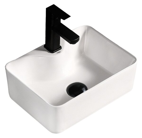 BPS-koupelny Keramické umyvadlo na desku HYD-EE-WH-480 48x37 cm, bílé