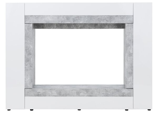 Szynaka Obývací stěna Window 225 cm bílá/beton