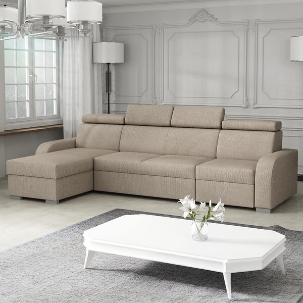 Sedací souprava OSLO L | 170x305 | rozkládací + 2x úložný prostor | VÝBĚR TKANIN