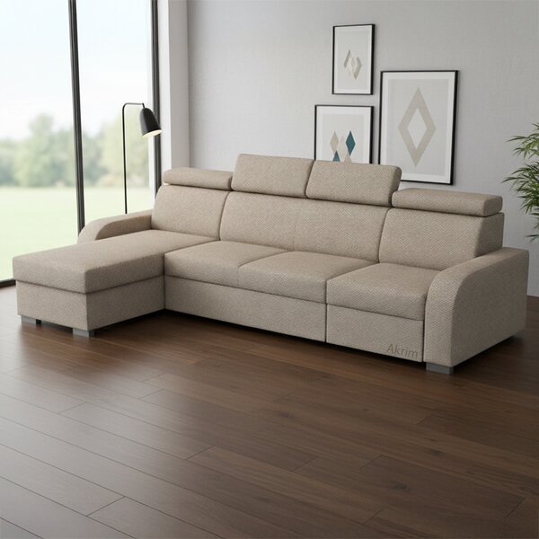 Sedací souprava OSLO L | 170x305 | rozkládací + 2x úložný prostor | VÝBĚR TKANIN