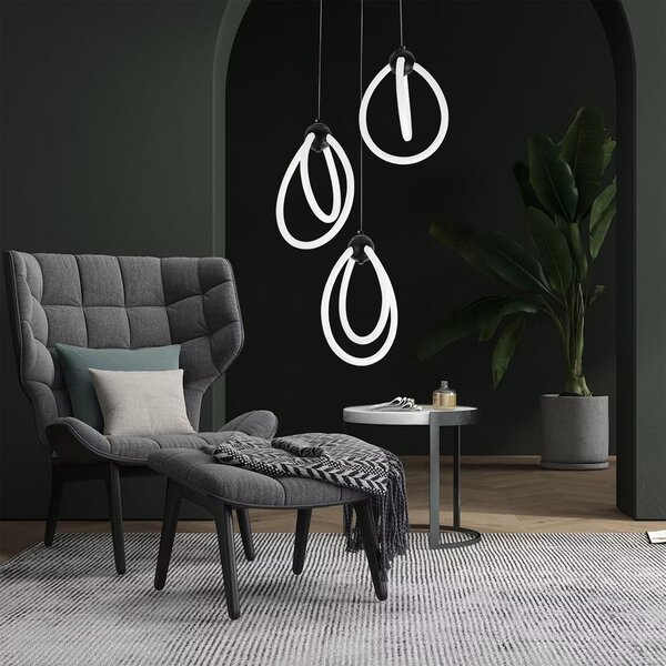 Toolight Dekorativní LED osvětlení G022-3CPR černé