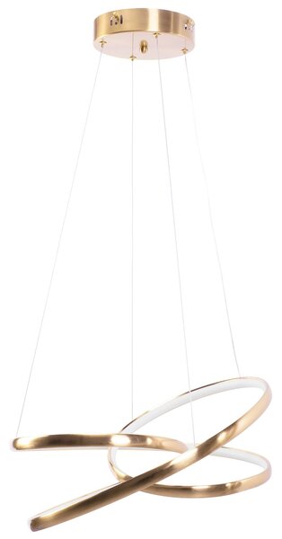Toolight Toolight, LED závěsné svítidlo 50cm, 32W, G005-CP, zlatá lesklá, OSW-09746