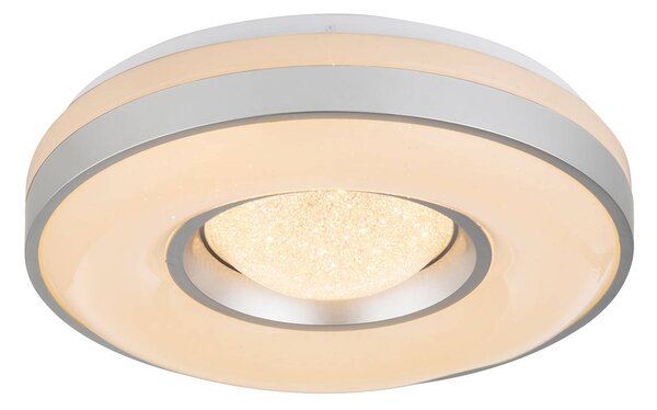 LED stropní svítidlo Colla+kovový rámeček, stříbro