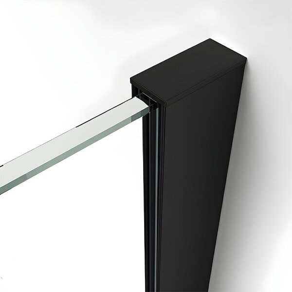 BPS-koupelny Obdélníkový sprchový kout SK-KZ22A 100x80 černý/transparent - bez vaničky
