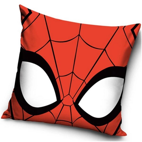 Velurový polštář Spiderman - motiv Face | 40x40 cm