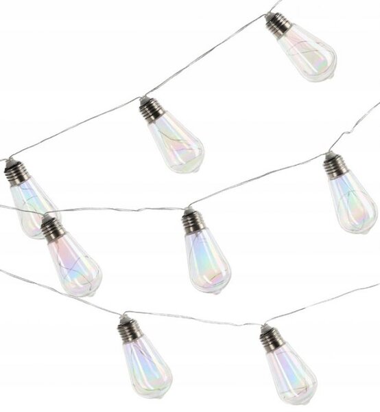 Garden Line Solární LED světelný řetěz Felisi 3,8 m studená bílá