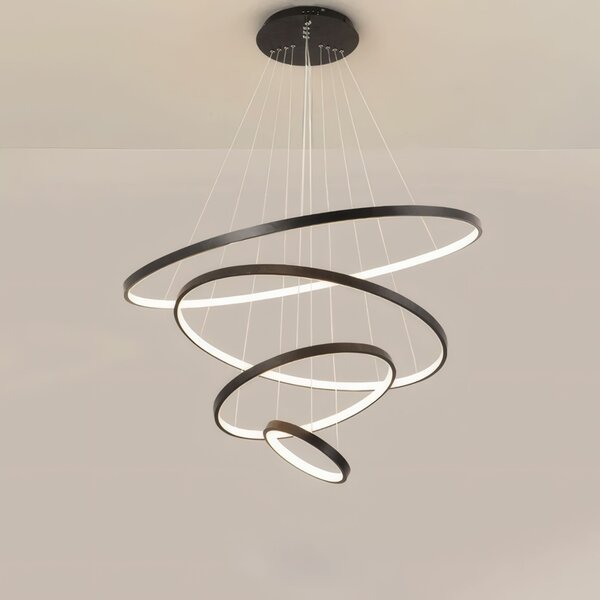 Toolight Toolight, LED stropní svítidlo 20/40/60/80 cm, 82W, 3000K, LHJ014-CP4, černá, OSW-50005