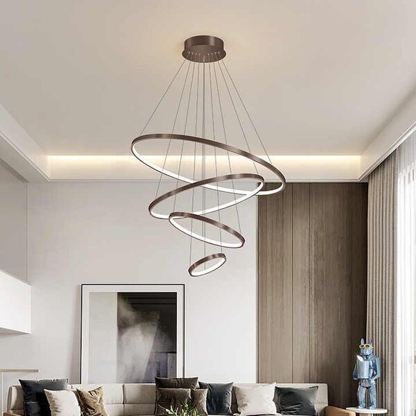 Toolight Toolight, LED stropní svítidlo 20/40/60/80 cm, 82W, 3000K, LHJ014-CP4, černá, OSW-50005