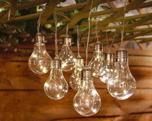 Garden Line Solární LED světelný řetěz Moza 3,8 m teplá bílá