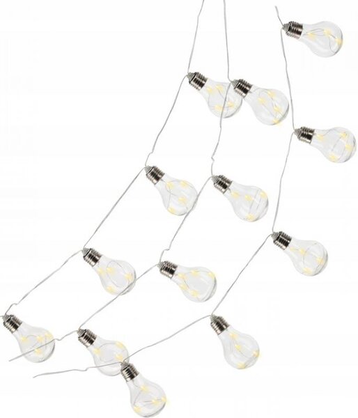Garden Line Solární LED světelný řetěz Moza 3,8 m teplá bílá