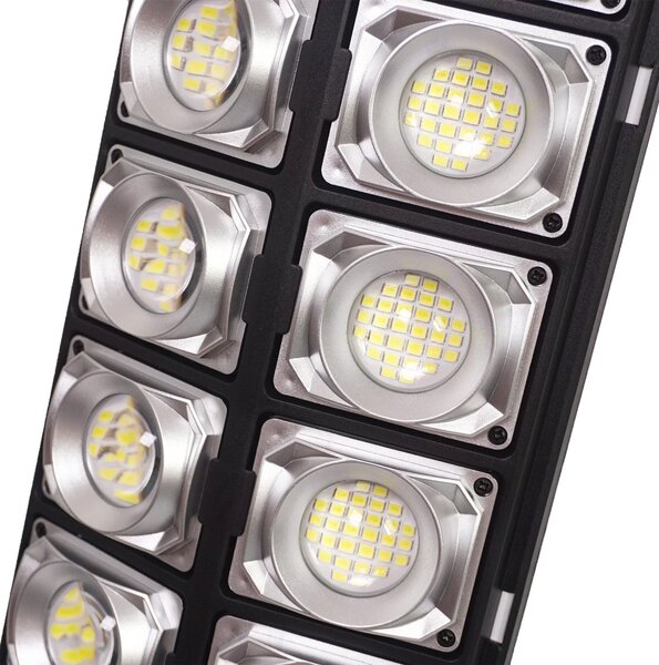 Toolight Toolight, zahradní LED solární lampa se snímačem pohybu a dálkovým ovládáním RSL017, černá, OSW-10247