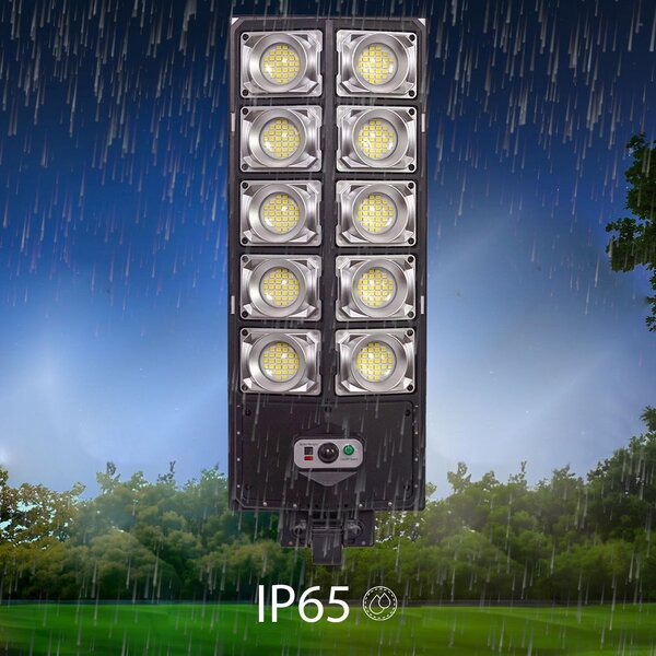Toolight Toolight, zahradní LED solární lampa se snímačem pohybu a dálkovým ovládáním RSL017, černá, OSW-10247
