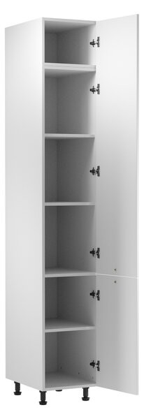 Vysoká kuchyňská skříň SALERNO - šířka 40 cm, bílá