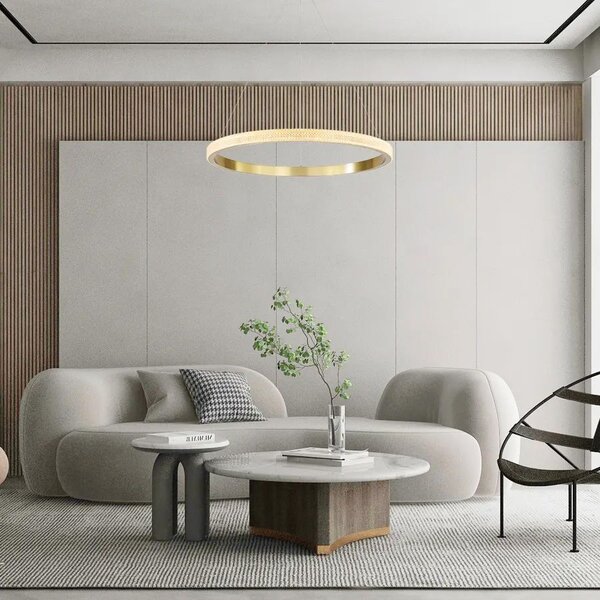 Toolight Toolight, LED stropní svítidlo 23W APP1510-CP, zlatá lesklá, OSW-05471