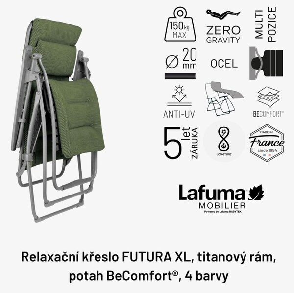 Zvýhodněná sada 2 Relaxační křeslo FUTURA AirComfort černá Acier 2x XL