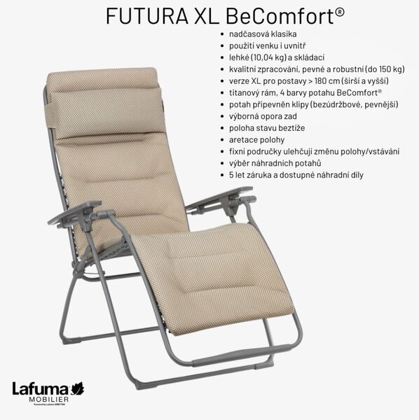 Zvýhodněná sada 2 Relaxační křeslo FUTURA AirComfort černá Acier 2x XL